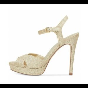 Guess Gold sling Backs